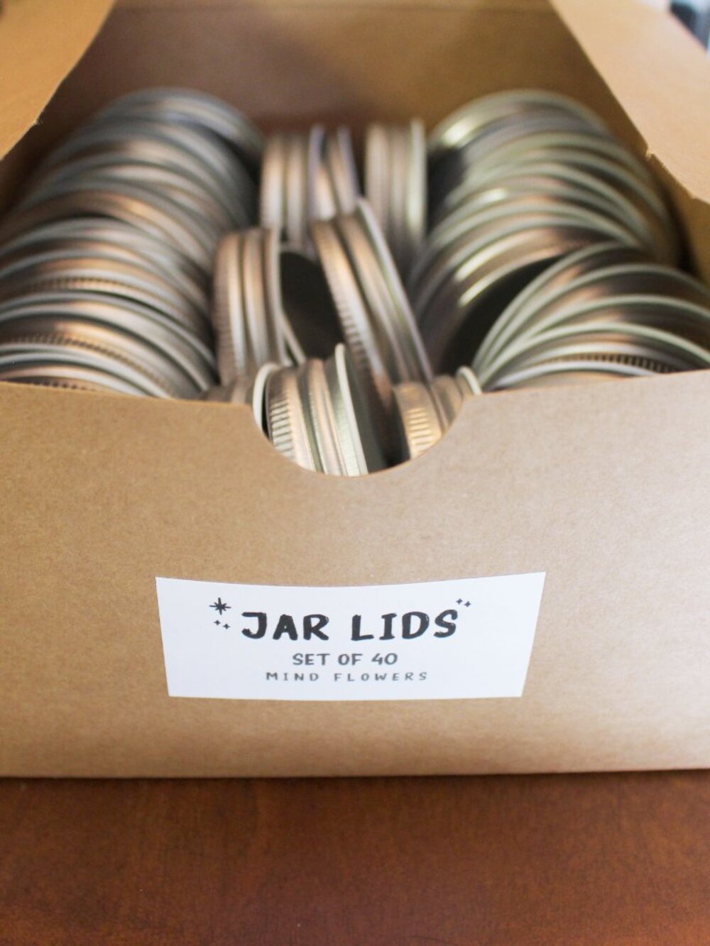 Metal Jar Lids (40) - mason canning lid